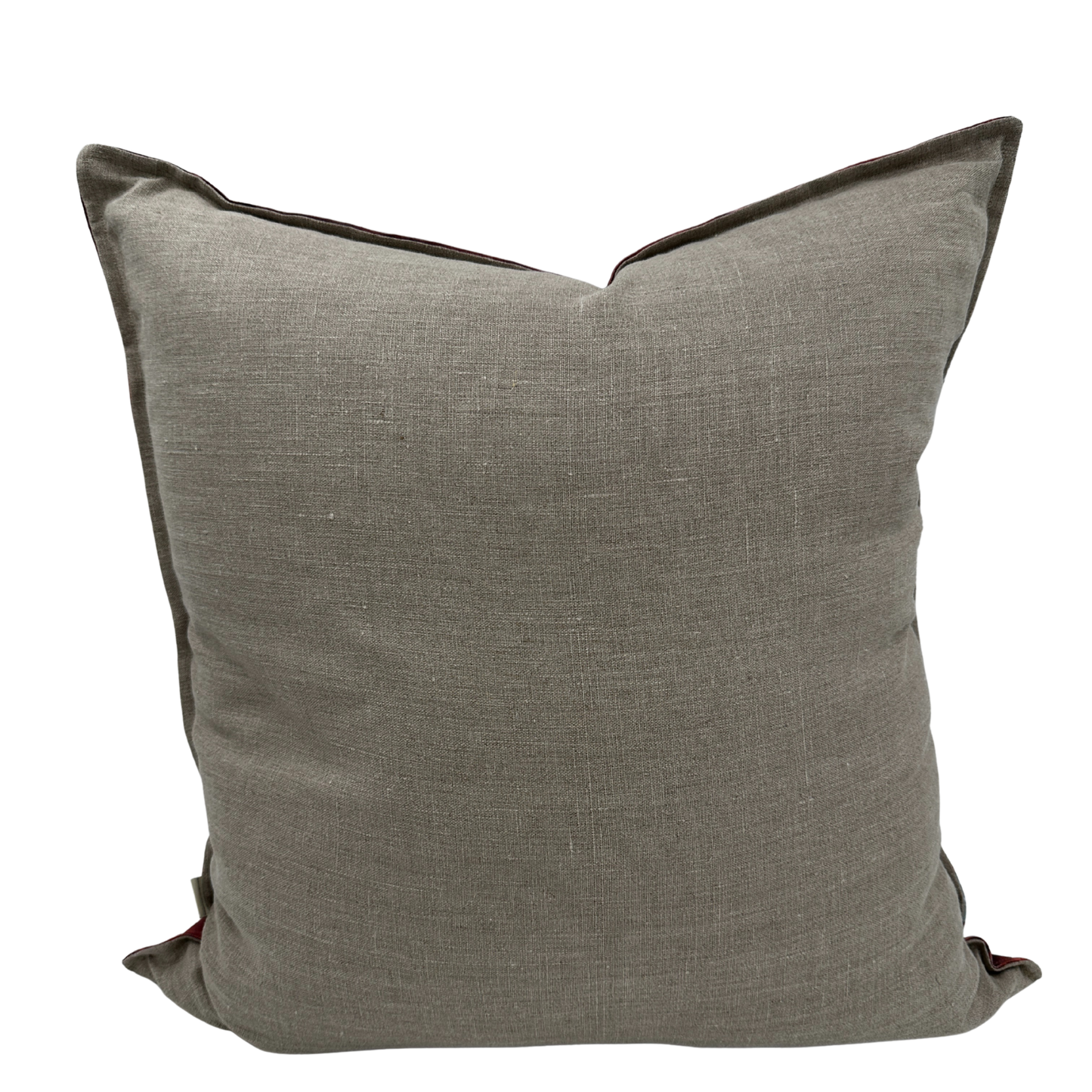 Back view of Cottonwood Canyon pillow — natural linen fabric