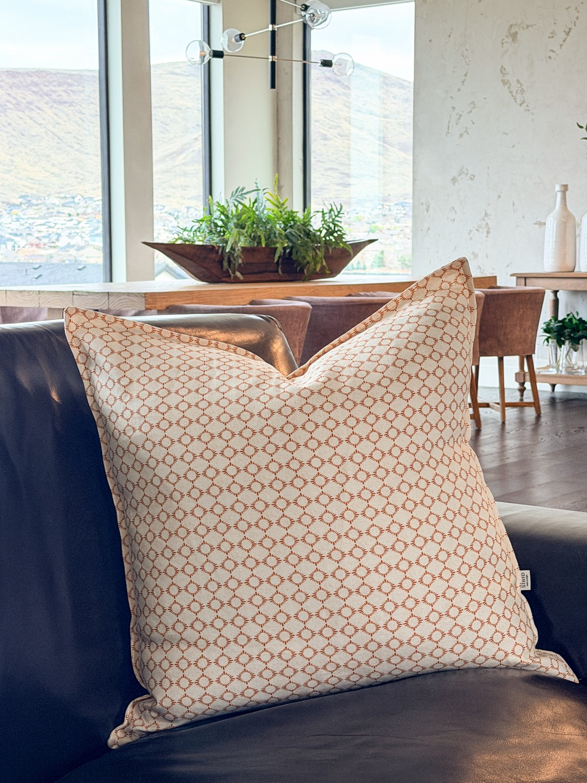 Sunburst Sand Linen Pillow  – 24 x 24