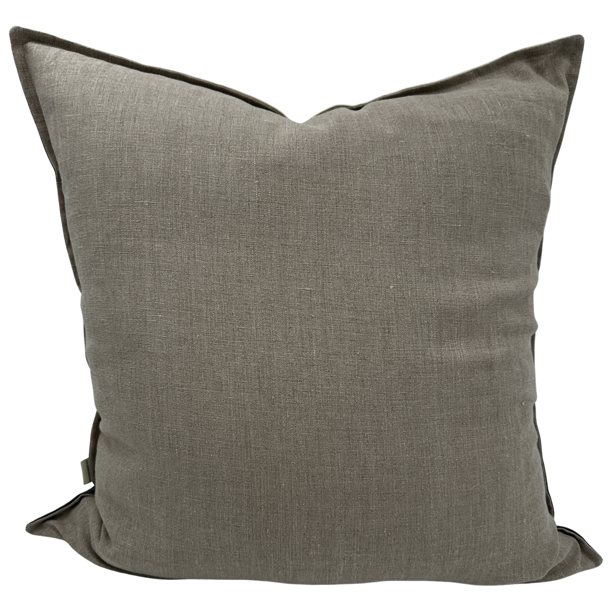 Back view of Indian Ricegrass pillow — premium natural linen fabric