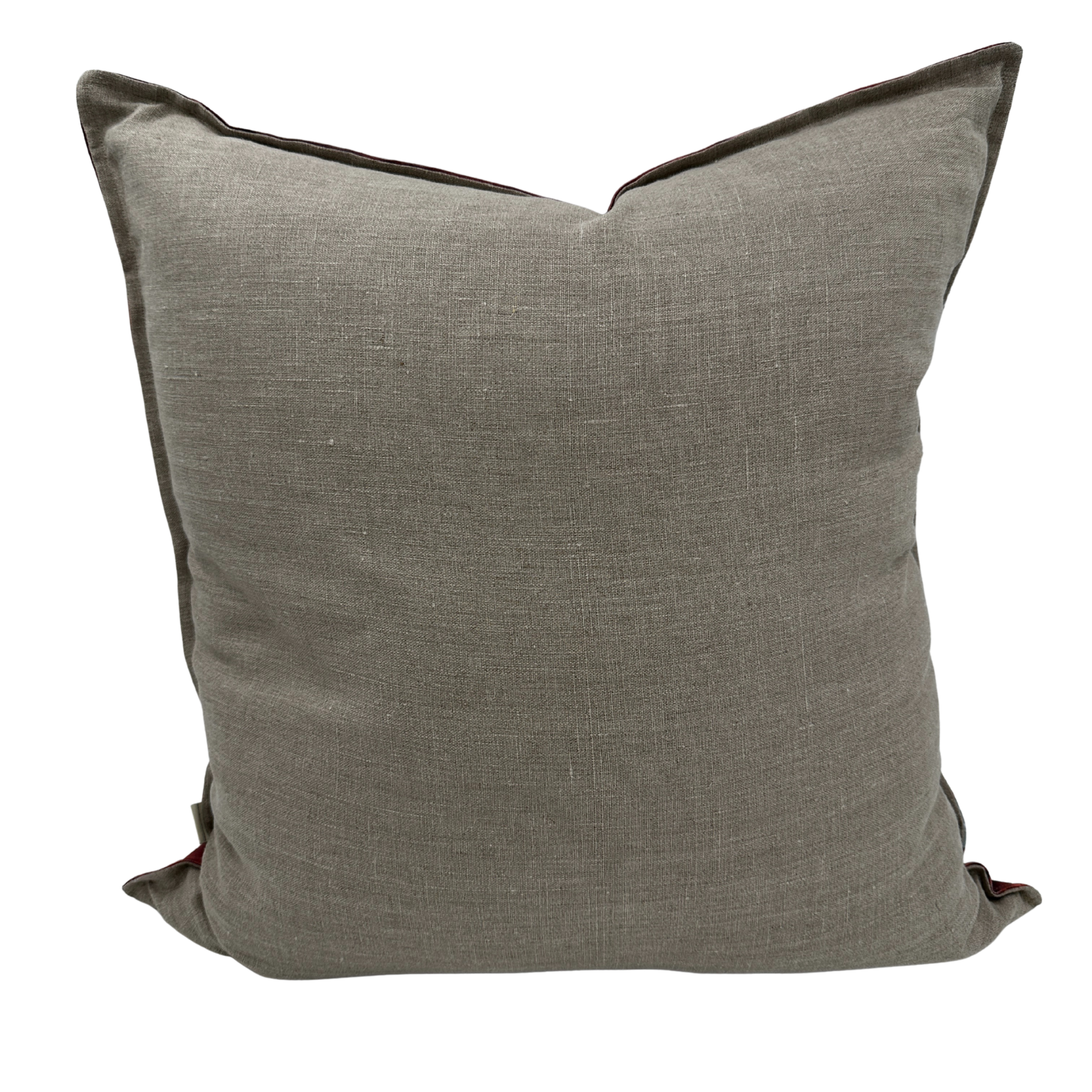 Back view — 100% natural linen  — plain linen back