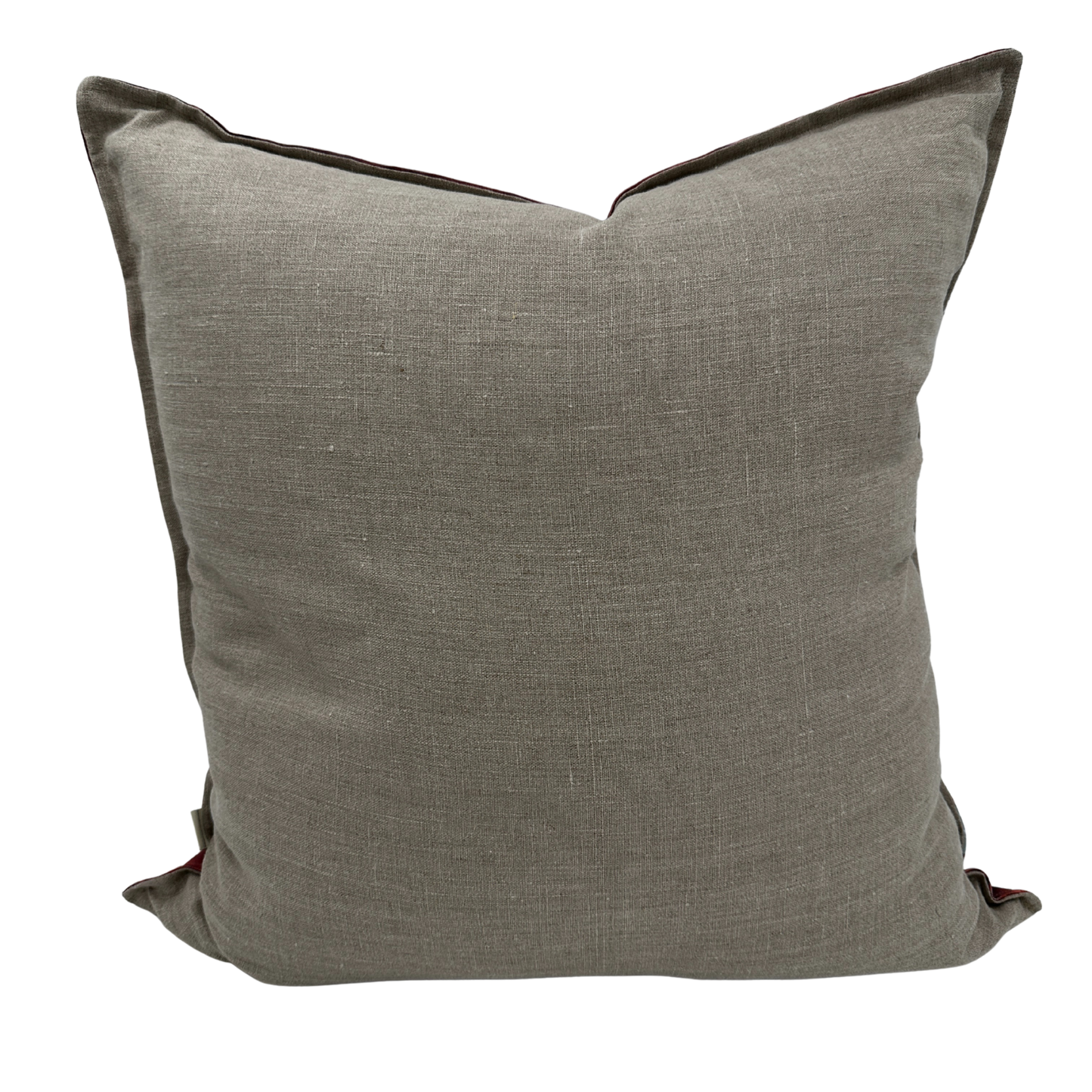 Wild Meadow pillow back — 100% natural linen 